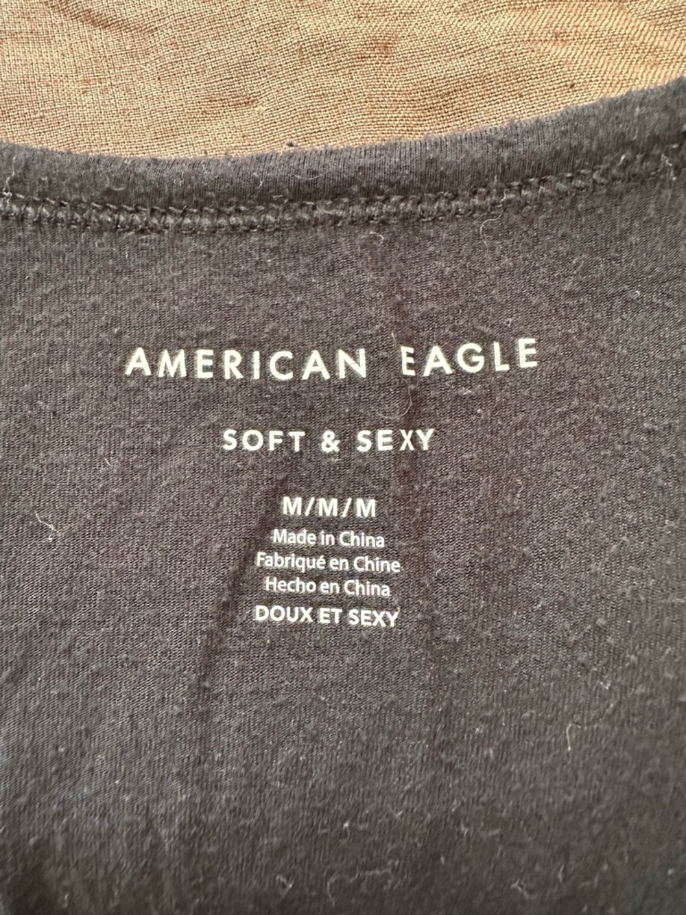 American Eagle Outfitters Black Floral Embroidered Button-Front Peplum Top - Picture 3 of 3